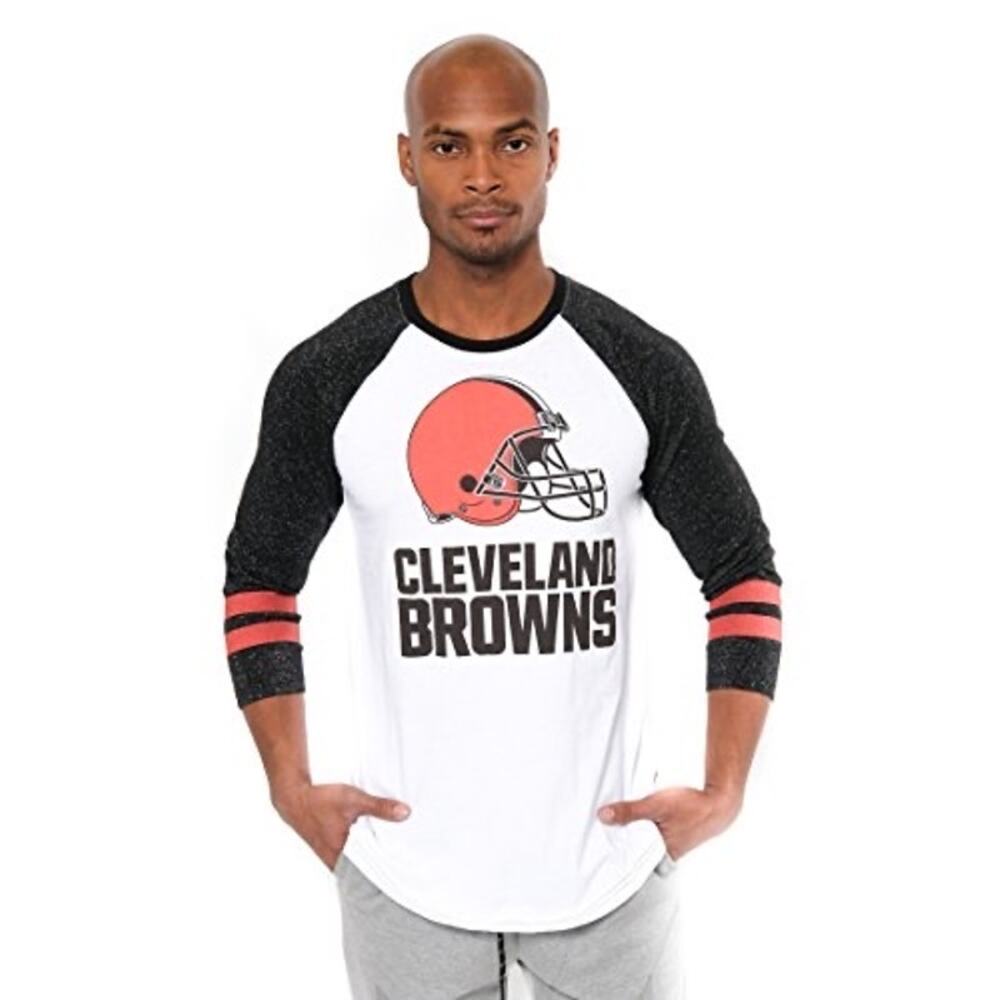 NEW! Unisex Cleveland Browns 3/4 Sleeve Cotton Tee Size Medium NFL Shirt Top